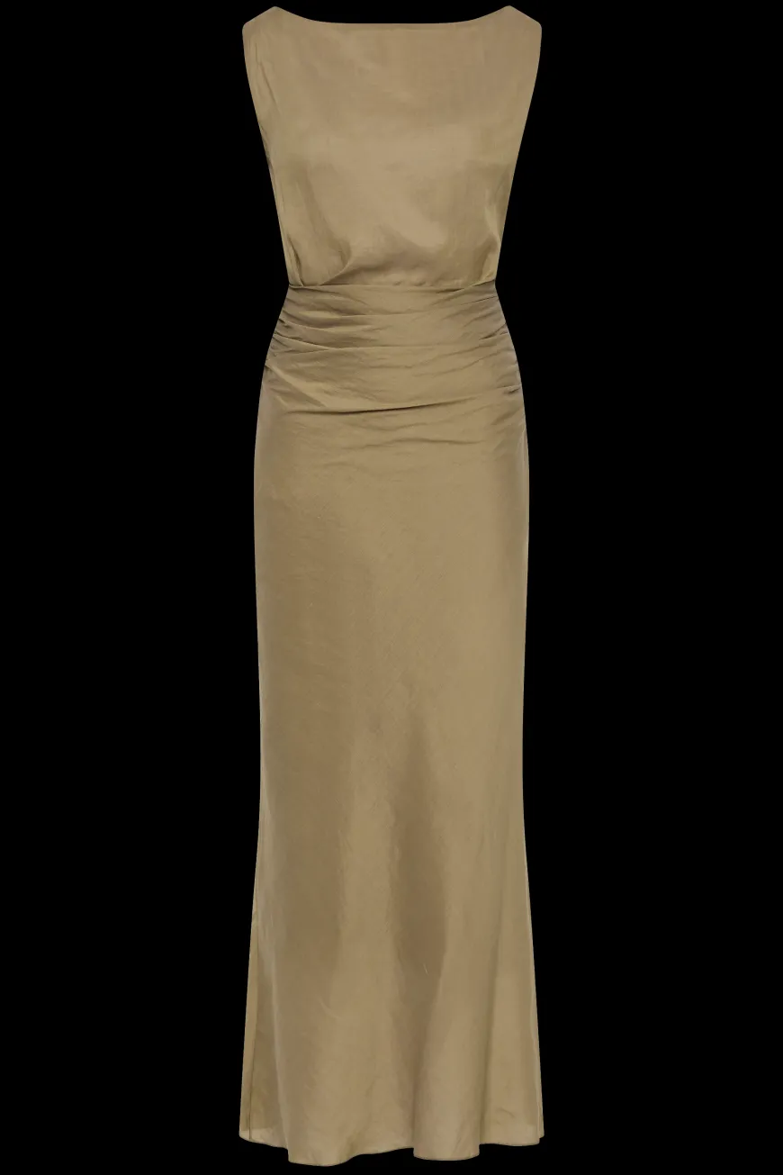 Adelia Maxi Dress Khaki