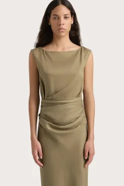 Adelia Maxi Dress Khaki