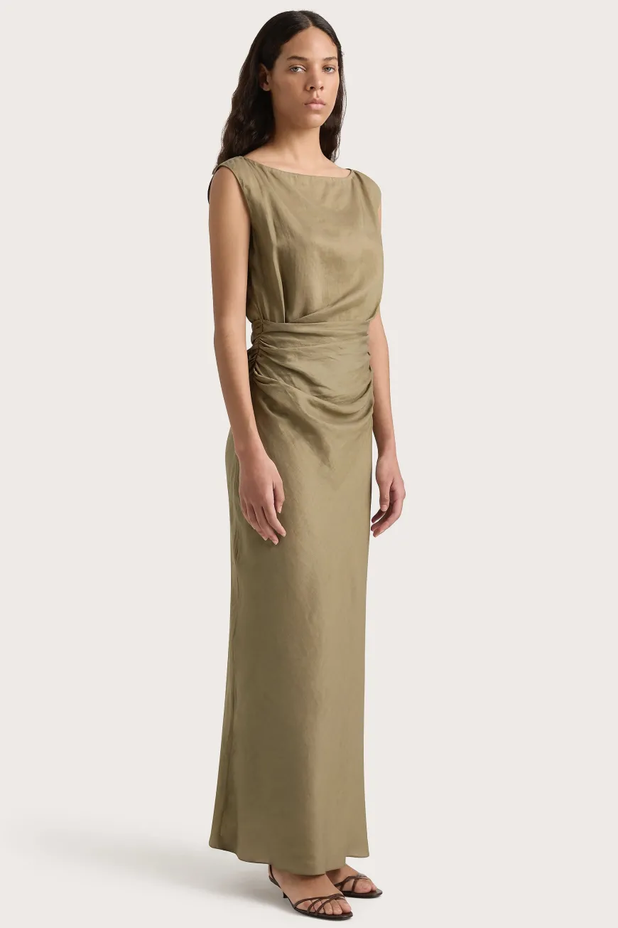 Adelia Maxi Dress Khaki