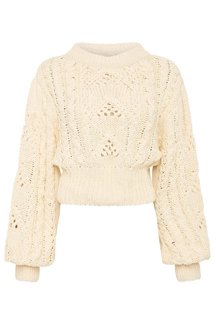Alanna Knit Jumper Off White - Final Sale
