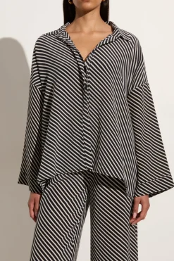 Amici Shirt Toscano Stripe Black