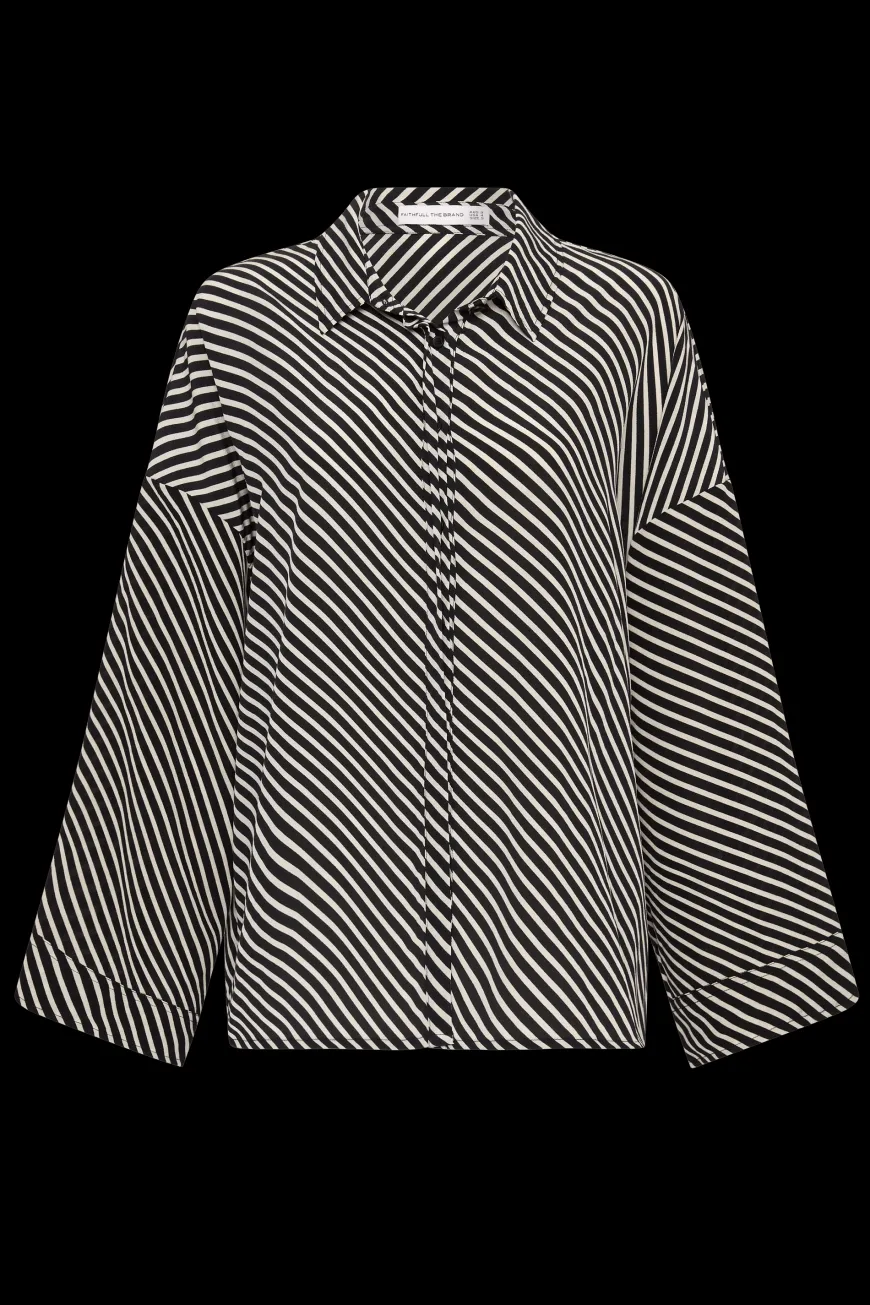 Amici Shirt Toscano Stripe Black