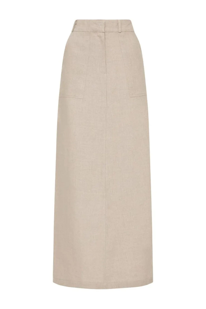 Amreli Maxi Skirt Natural - Final Sale