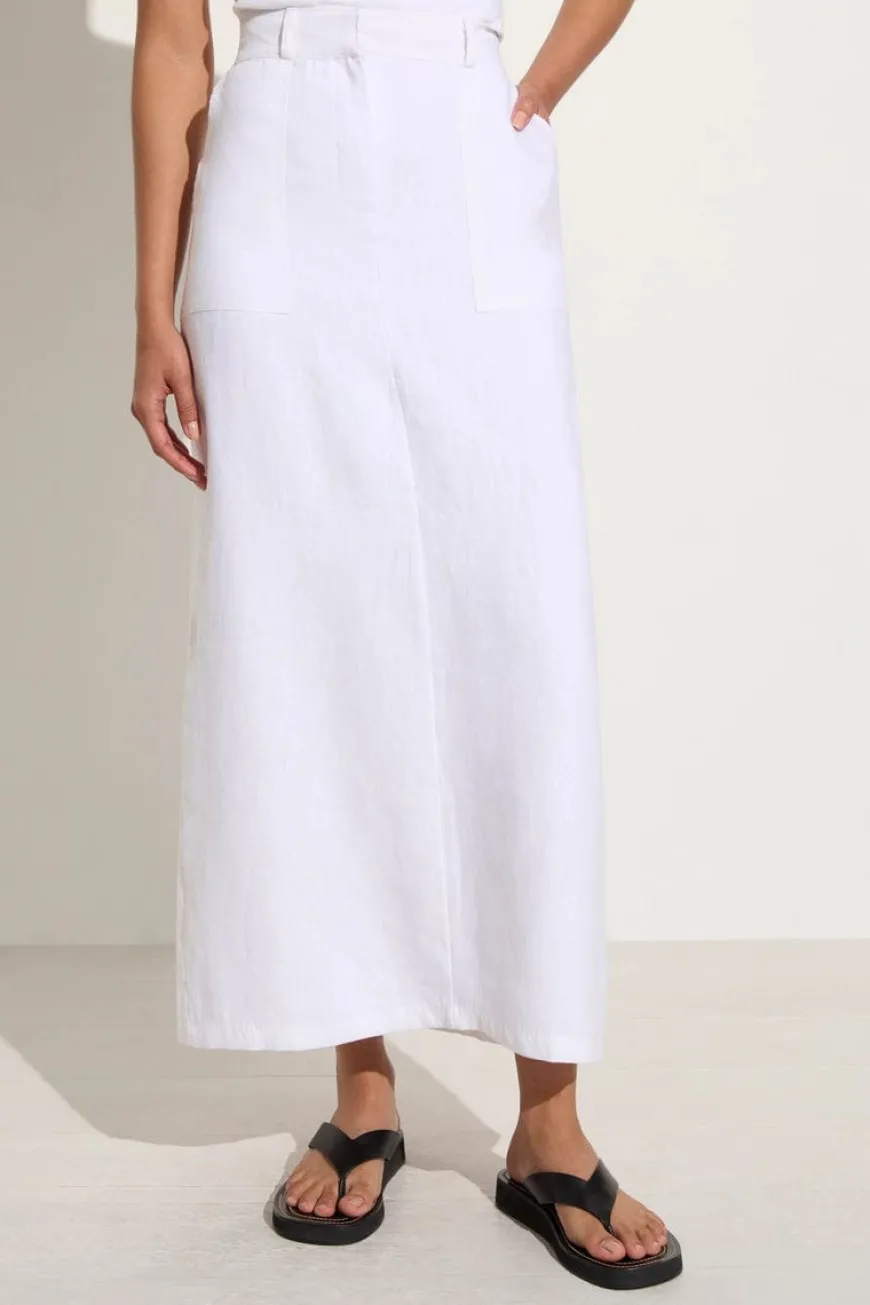 Amreli Maxi Skirt White - Final Sale