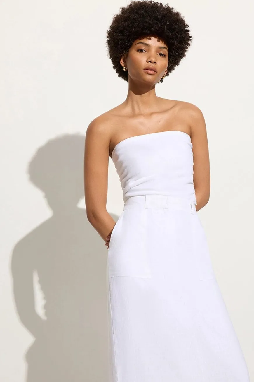 Amreli Maxi Skirt White - Final Sale