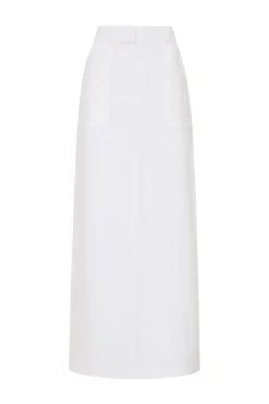 Amreli Maxi Skirt White - Final Sale
