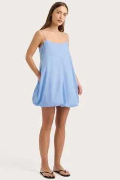 Anais Mini Dress Mid Blue