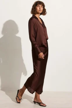 Ancora Skirt Dark Truffle - Final Sale