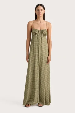 Anessa Maxi Dress Oliander Khaki