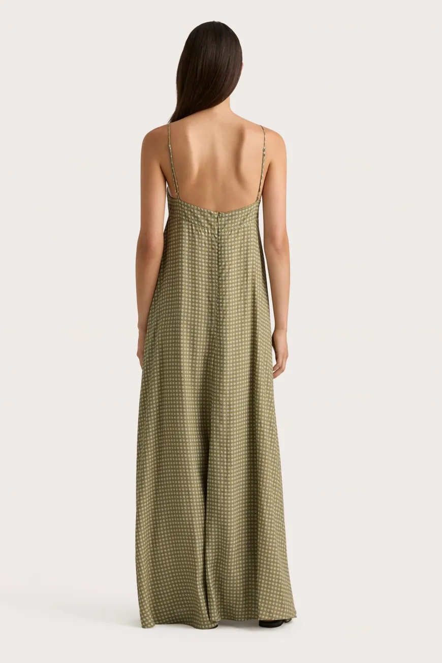 Anessa Maxi Dress Oliander Khaki