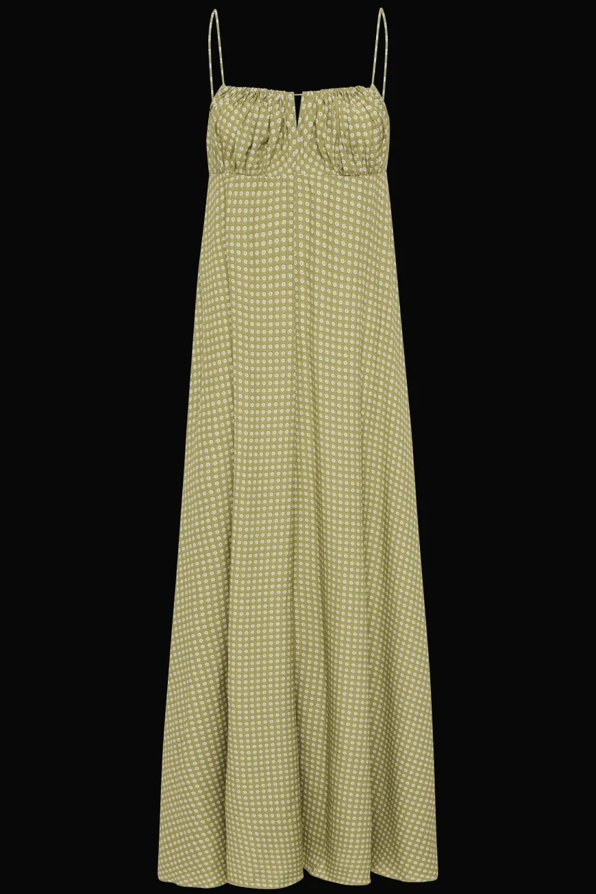 Anessa Maxi Dress Oliander Khaki