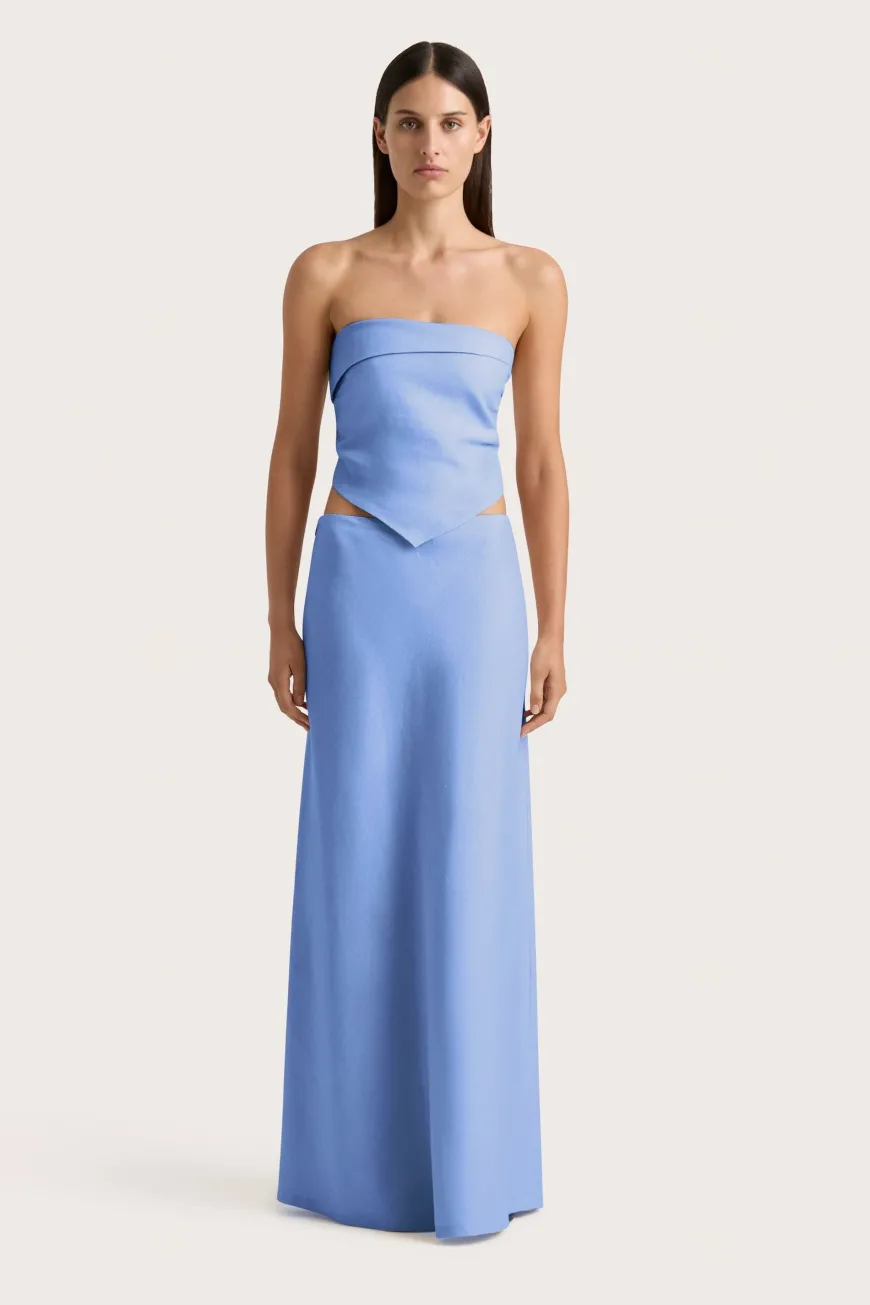 Antibes Maxi Skirt Mid Blue