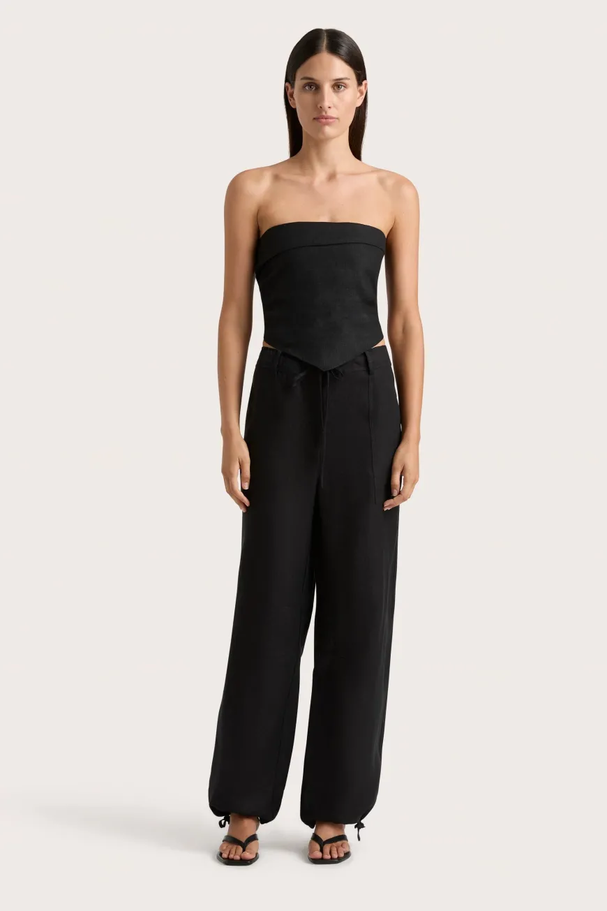 Antibes Strapless Top Black