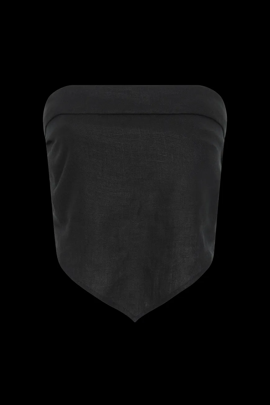 Antibes Strapless Top Black