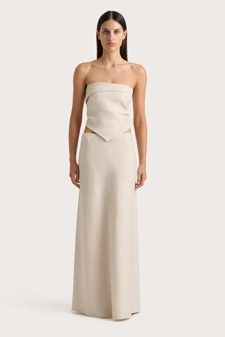 Antibes Strapless Top Sand