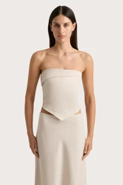 Antibes Strapless Top Sand