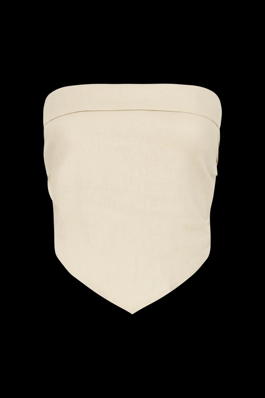 Antibes Strapless Top Sand