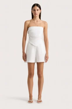 Antibes Strapless Top White