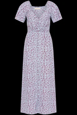 Aurelia Midi Dress Amaryllis Floral Blue