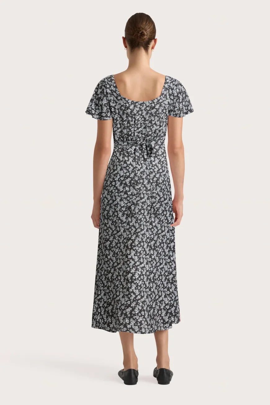 Aurelie Midi Dress Leilani Charred Navy