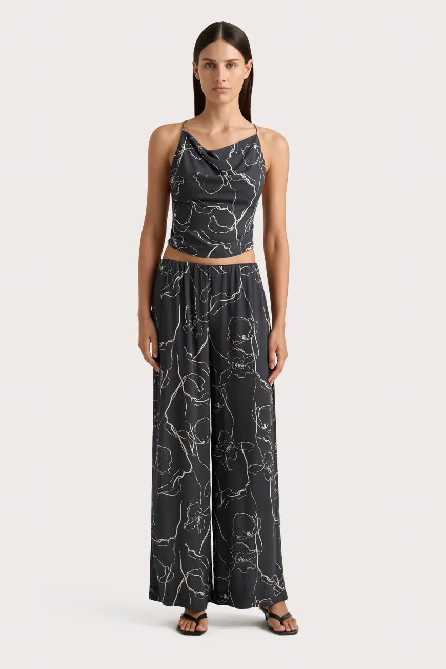 Aurelie Pant Calla Charred Navy
