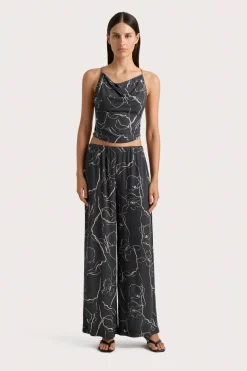 Aurelie Top Calla Charred Navy