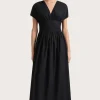 Auve Midi Dress Black