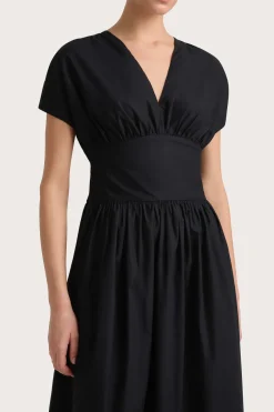 Auve Midi Dress Black