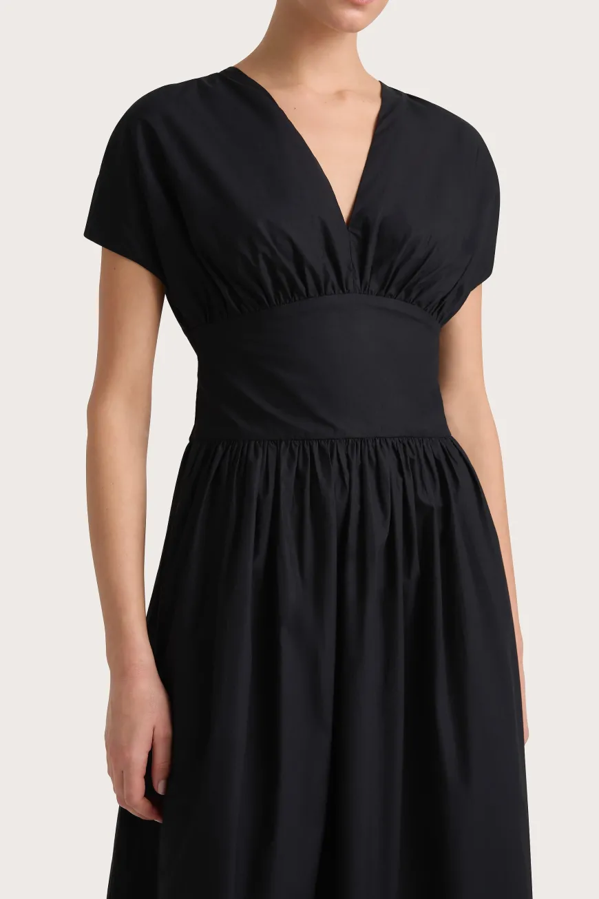 Auve Midi Dress Black