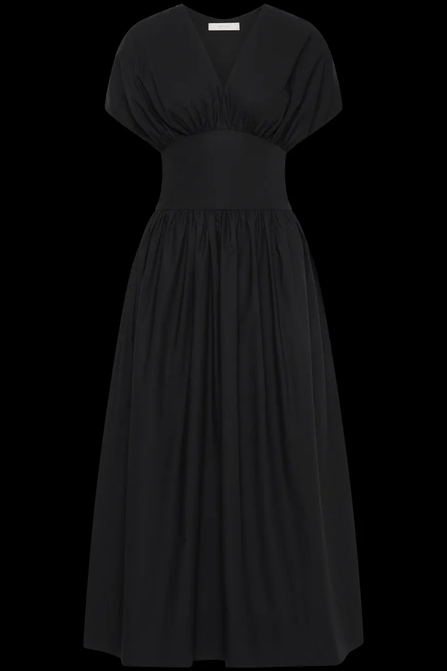 Auve Midi Dress Black