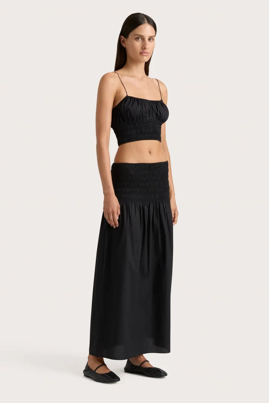 Baia Midi Skirt Black