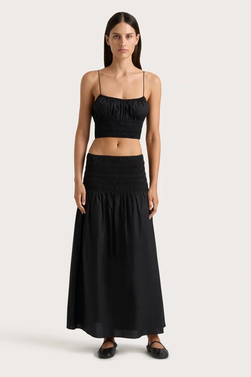 Baia Midi Skirt Black
