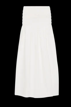 Baia Midi Skirt White