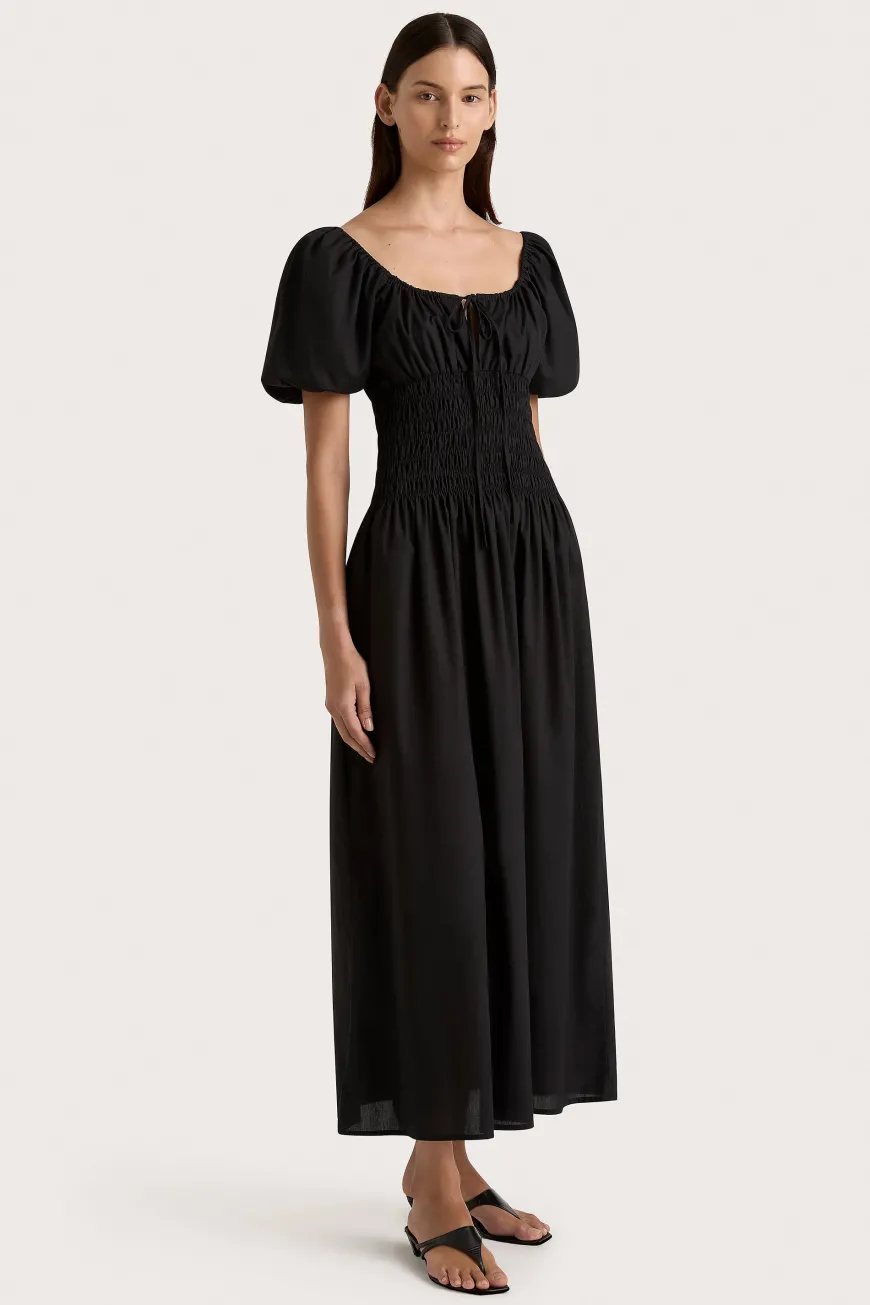 Beatrice Midi Dress Black
