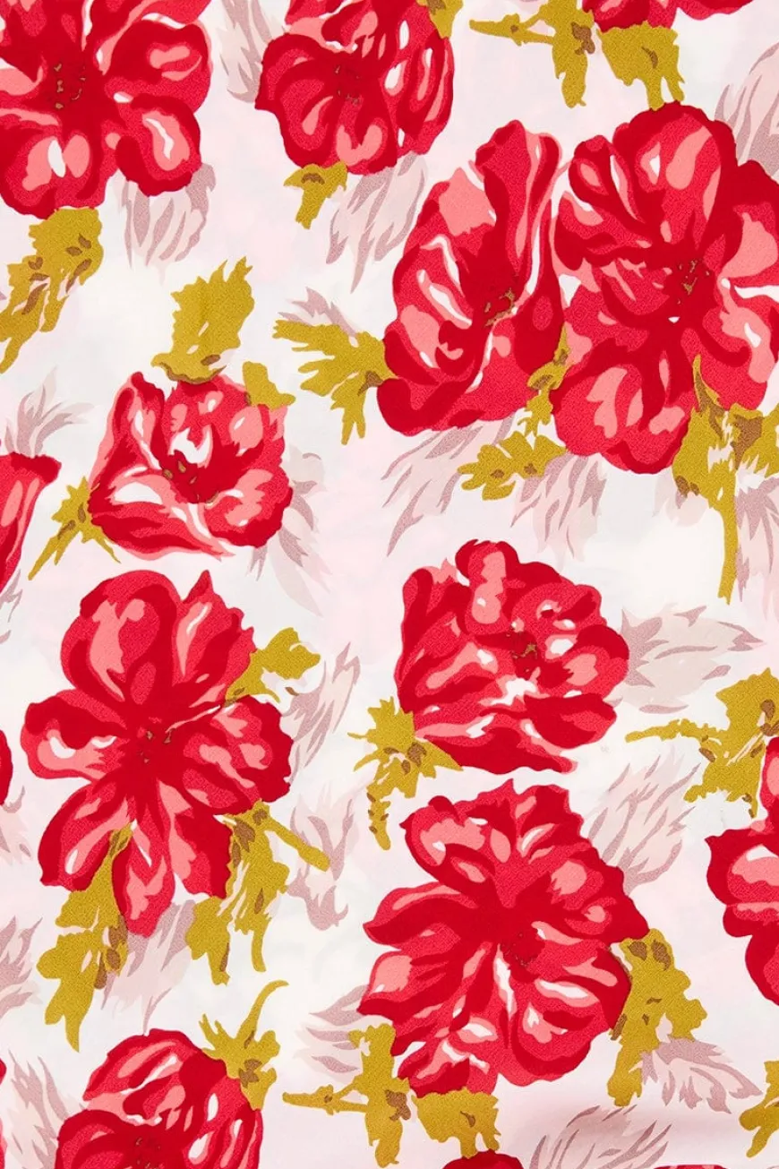 Bellavista Midi Dress Isadora Floral Red - Final Sale