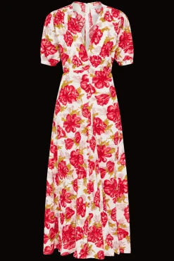 Bellavista Midi Dress Isadora Floral Red - Final Sale