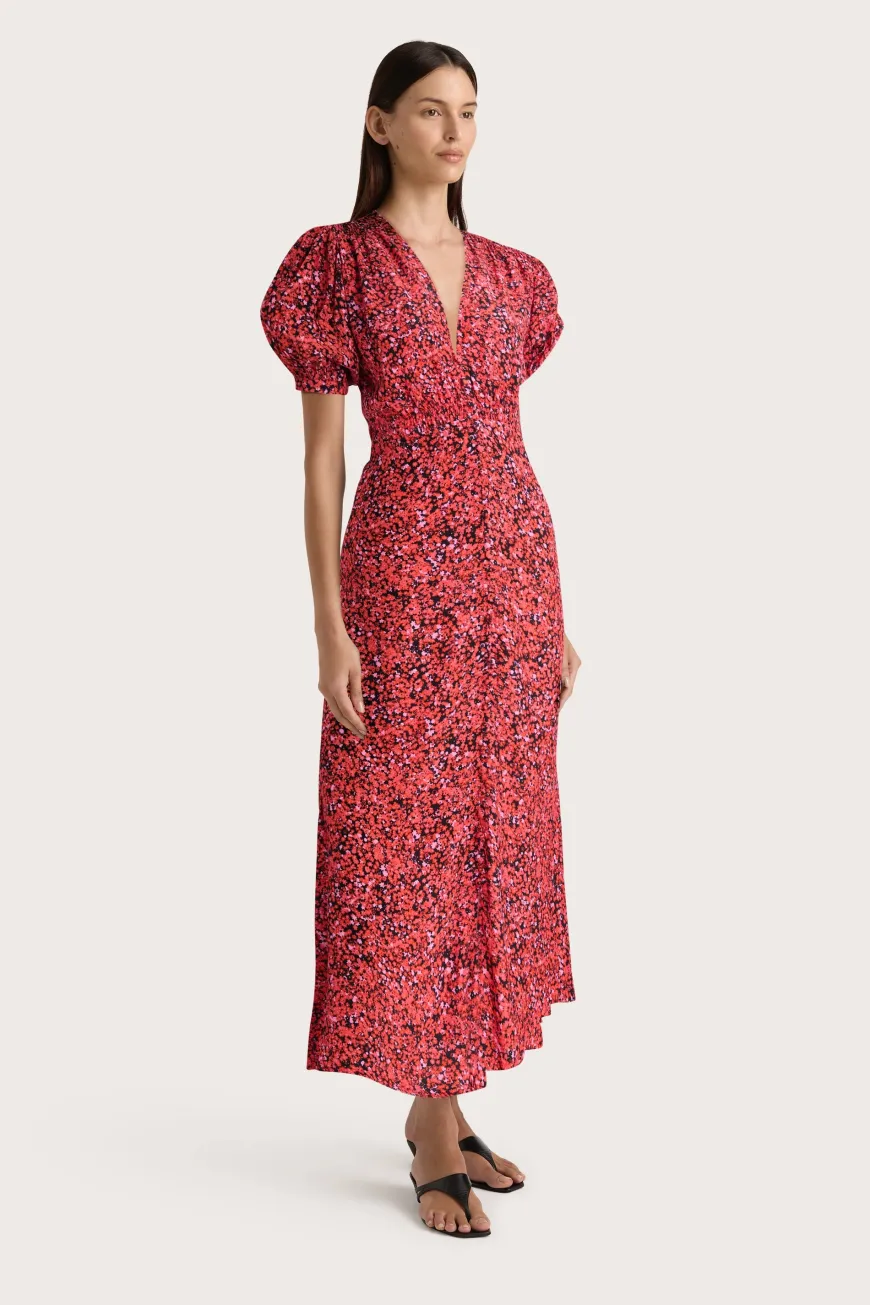 Bellavista Midi Dress Meander Micro Red