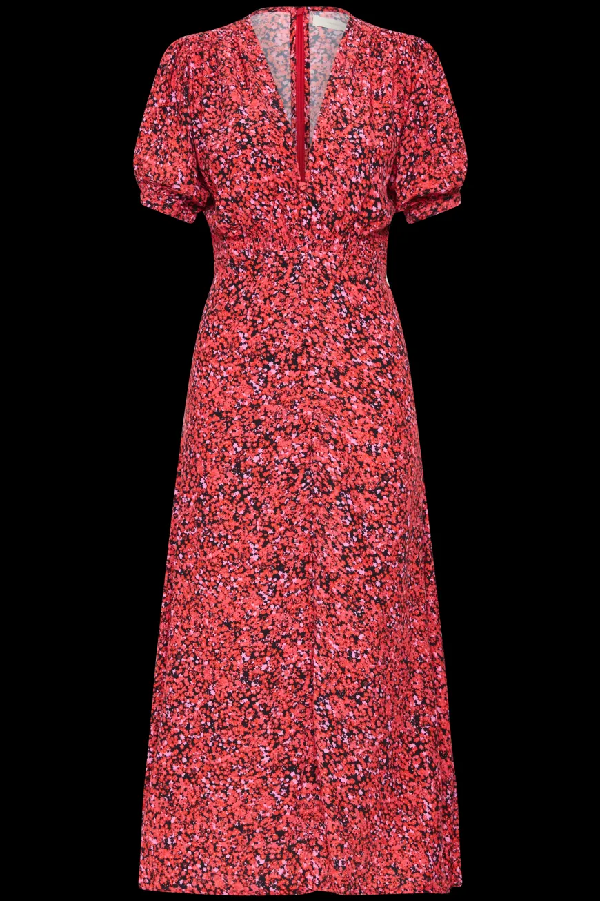 Bellavista Midi Dress Meander Micro Red