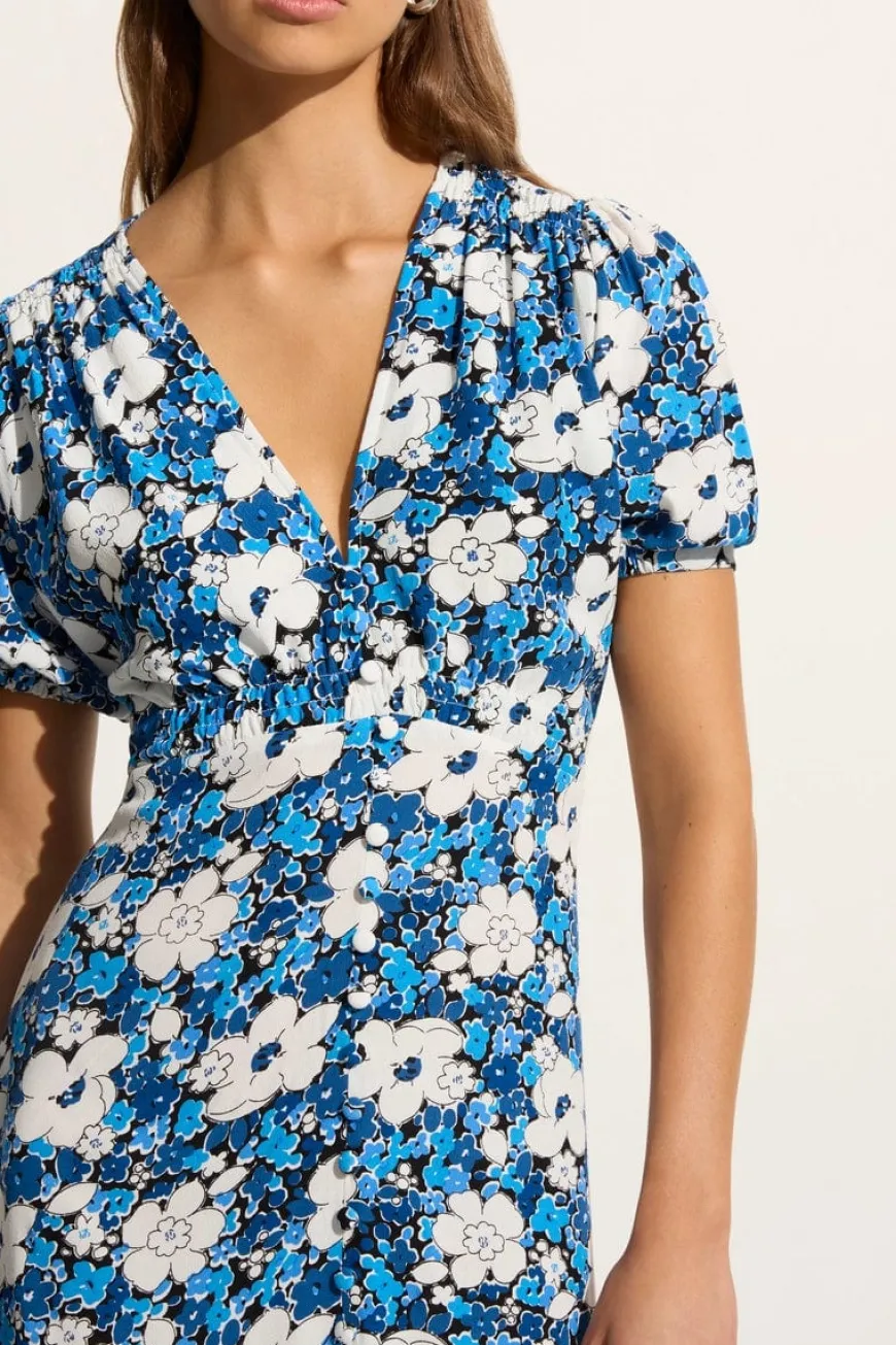 Bellavista Midi Dress Vita Bella Floral Blue (Exclusive) - Final Sale