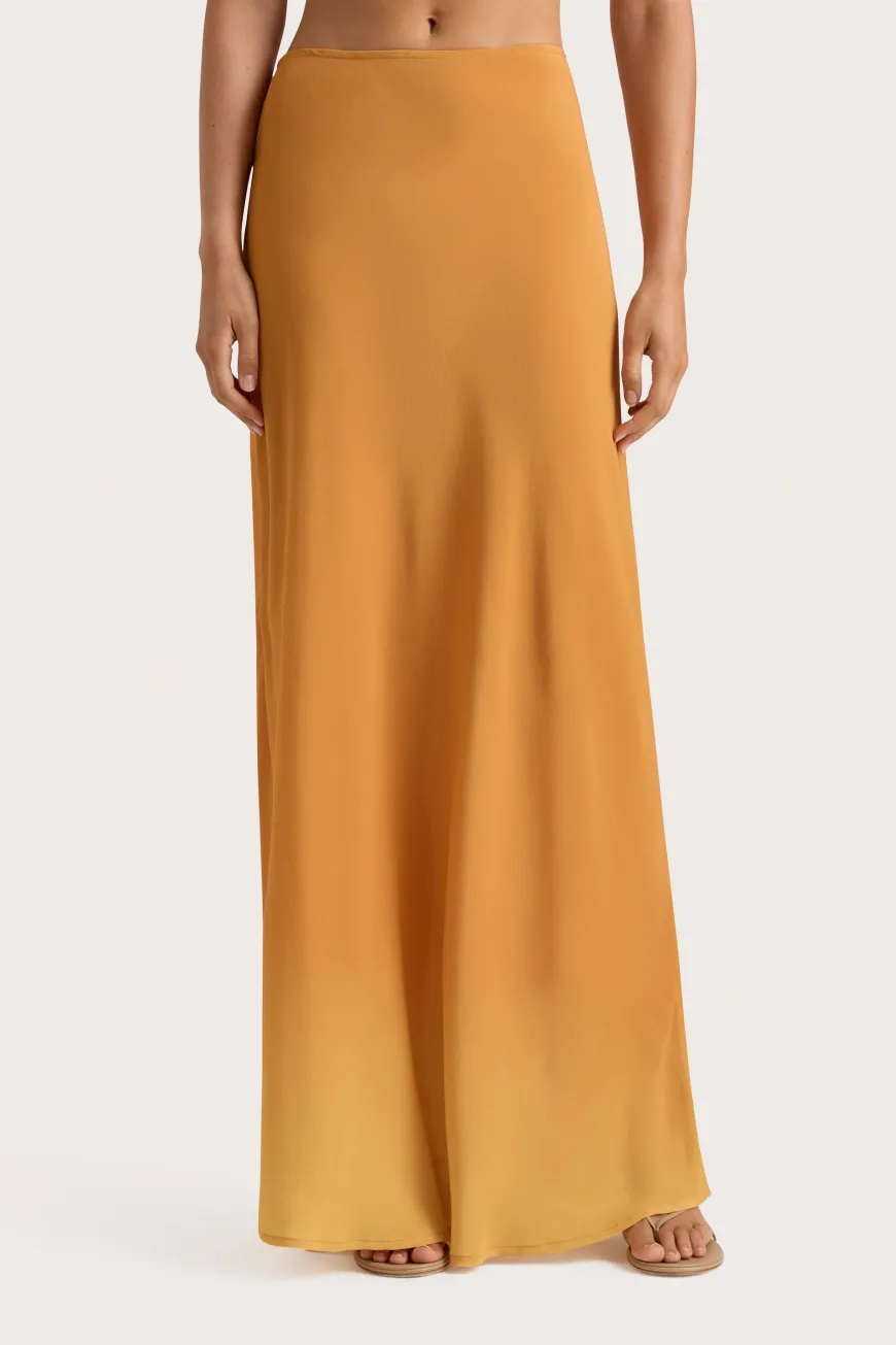 Biarritz Maxi Skirt Terracotta Ombre