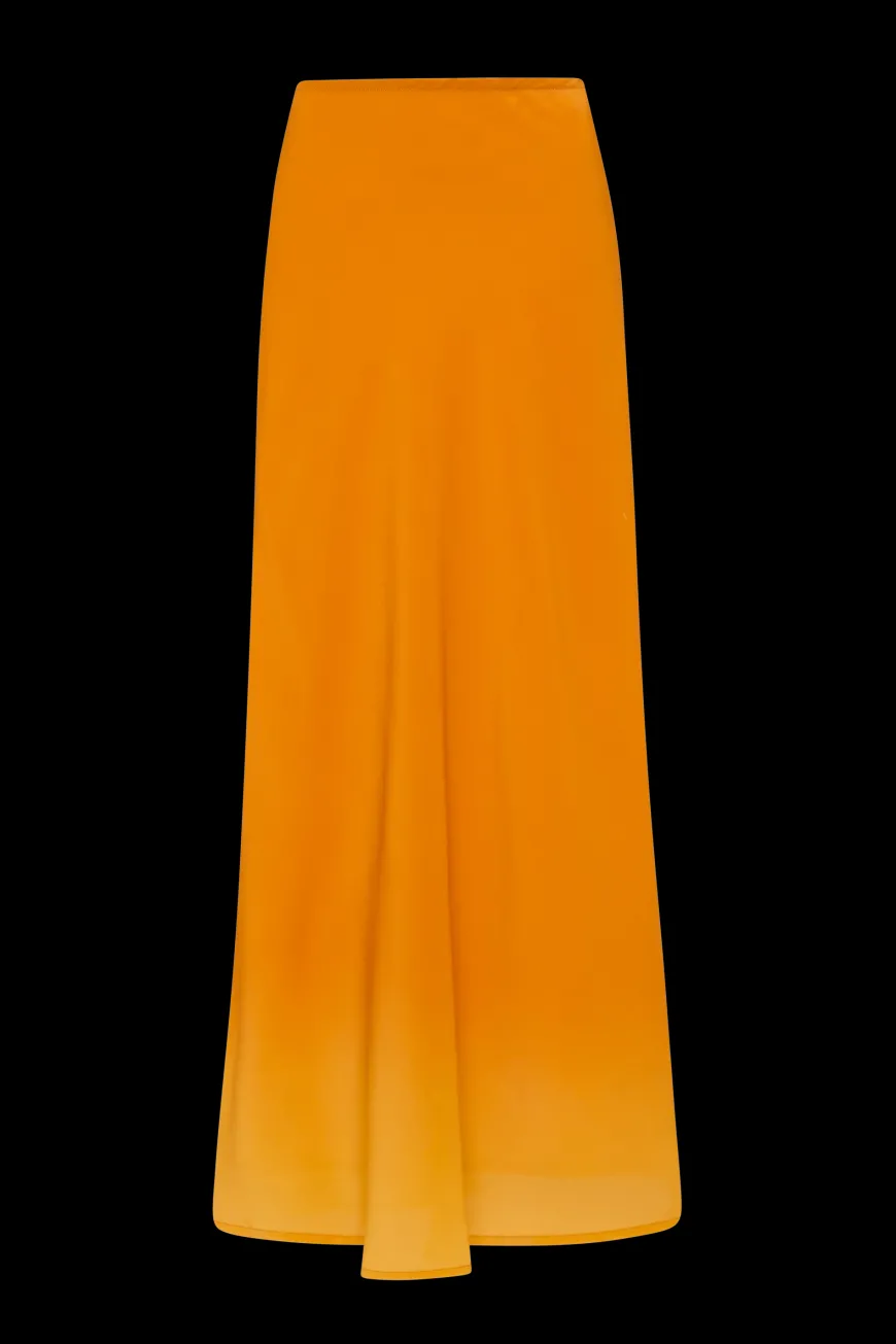 Biarritz Maxi Skirt Terracotta Ombre