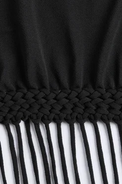 Bijou Asymmetric Dress Black