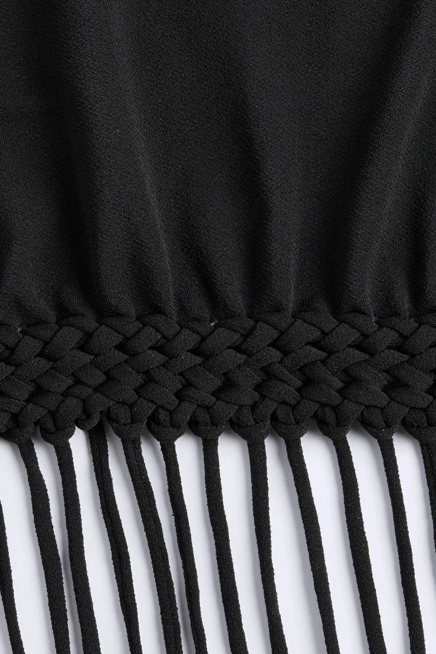 Bijou Asymmetric Top Black