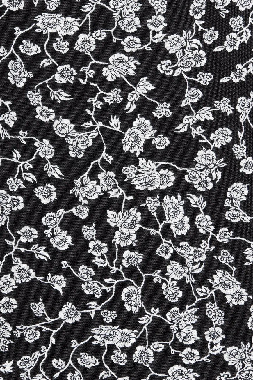Boda Midi Dress Amaryllis Floral Black