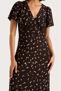 Boda Midi Dress Clover Brown