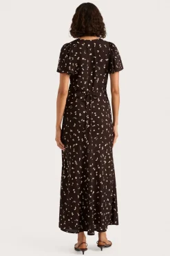 Boda Midi Dress Clover Brown