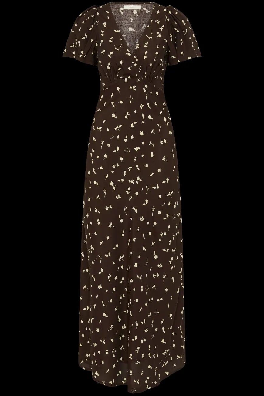 Boda Midi Dress Clover Brown