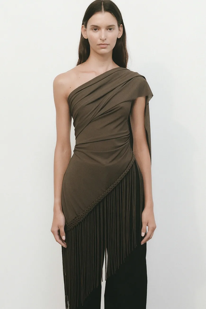 Bodil Top Chocolate Brown