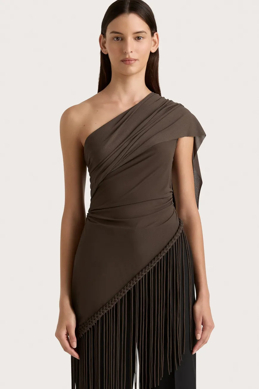 Bodil Top Chocolate Brown