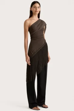 Bodil Top Chocolate Brown